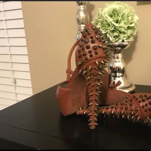 Wild Pair Spike Peep Toe Heels